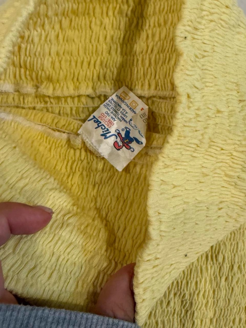 Vintage Butter Yellow Smocked Tube Top - Picture 5 of 5